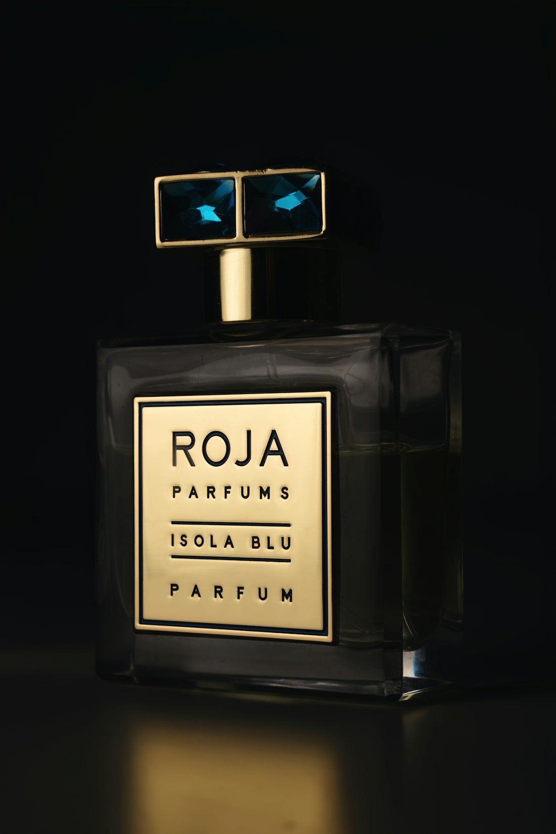 Roja parfums isola blu bottle with blue gems