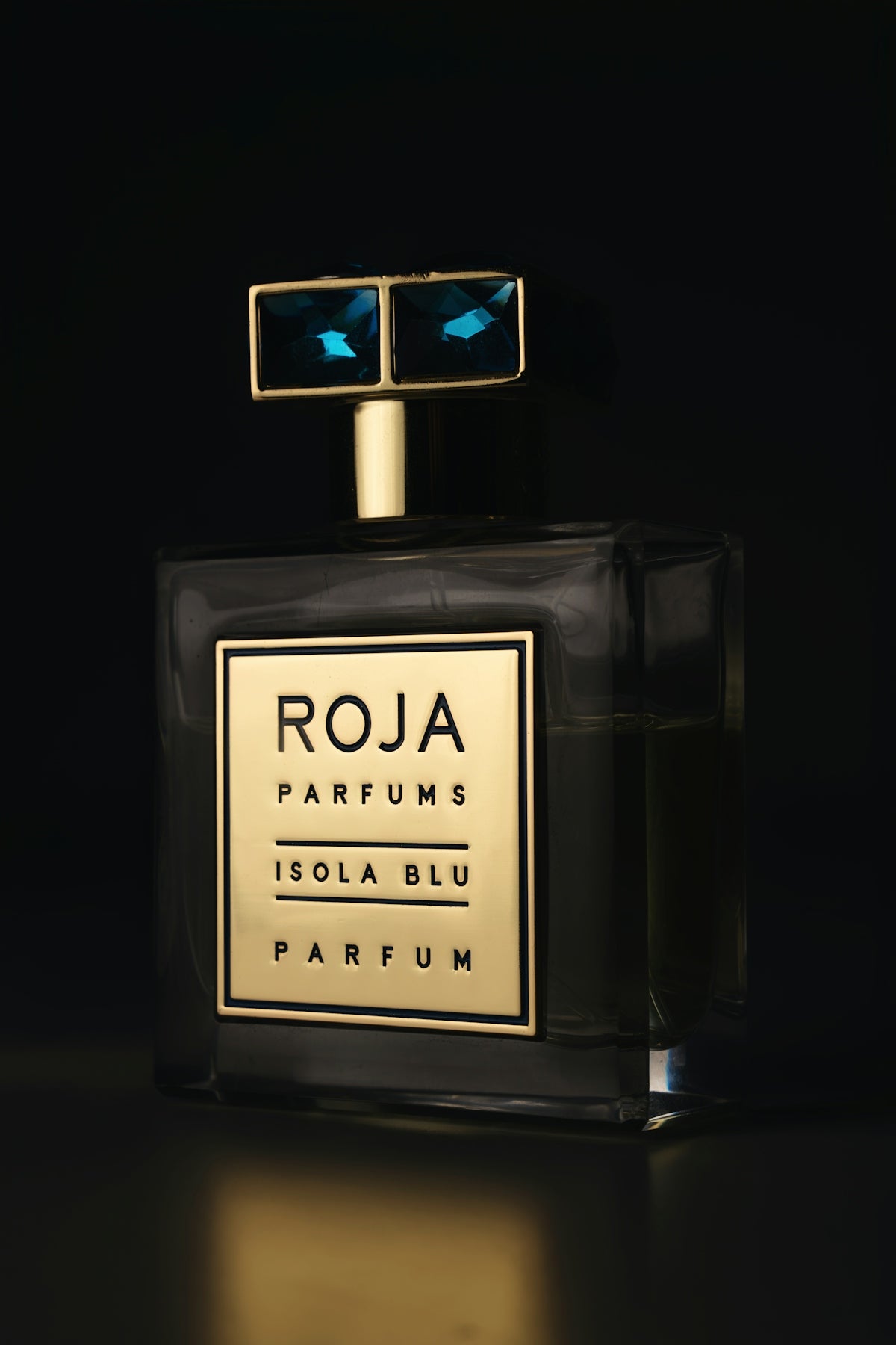 Roja parfums isola blu bottle with blue gems