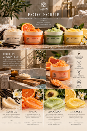 BARRONI VANILLA Body Scrub – Vücut Peelingi 300 gr